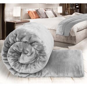 Yorkshire Bedding (king, Silver) Faux Fur Fleece Blanket Sofa Throw Soft Warm Bed Mink Single Doub Yorkshire Bedding (king, Silver) Faux Fur Fleece Blanket Sofa Throw Soft Warm Bed Mink Single Doub