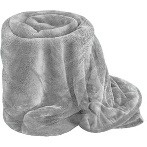 Oxford Homeware (Silver, King: 200 cm x 240 cm.) Faux Fur Fleece Throw Warm Soft Mink Blanket Oxford Homeware (Silver, King: 200 cm x 240 cm.) Faux Fur Fleece Throw Warm Soft Mink Blanket