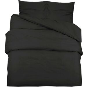 vidaXL Bedding Set Black Microfiber - Bedding Set vidaXL Bedding Set Black Microfiber - Bedding Set