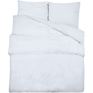 vidaXL White 260x240cm Cotton Duvet Cover Set - Duvet Cover Set vidaXL White 260x240cm Cotton Duvet Cover Set - Duvet Cover Set