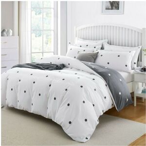 Oxford Homeware (King: 230 x 220 cm., Dotted) Duvet Quilt Cover Bedding Set Reversible Printed D Oxford Homeware (King: 230 x 220 cm., Dotted) Duvet Quilt Cover Bedding Set Reversible Printed D