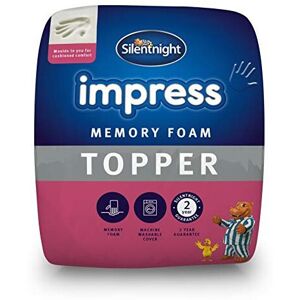 Silentnight Impress Memory Foam Mattress Topper - 7cm Extra Thick Luxury Orthope Silentnight Impress Memory Foam Mattress Topper - 7cm Extra Thick Luxury Orthope
