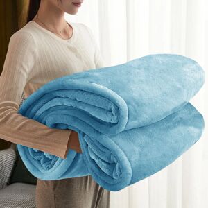 FeelGood Bedding LTD (Light Blue, King) Thick Warm Soft Blanket Mink Faux Fur Large Throw Sofa Bed Co FeelGood Bedding LTD (Light Blue, King) Thick Warm Soft Blanket Mink Faux Fur Large Throw Sofa Bed Co