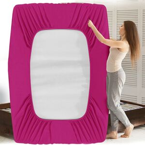 FeelGood Bedding LTD (PINK, SUPER KING) Extra Deep 25CM Fitted Bed Sheet All Size UK FeelGood Bedding LTD (PINK, SUPER KING) Extra Deep 25CM Fitted Bed Sheet All Size UK