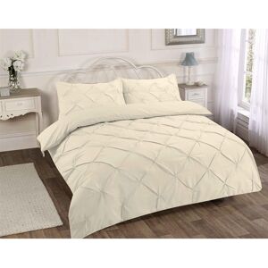 Kampala Hill Pin Tuck Duvet Cover Set Bedding Luxury Cream Double Kampala Hill Pin Tuck Duvet Cover Set Bedding Luxury Cream Double
