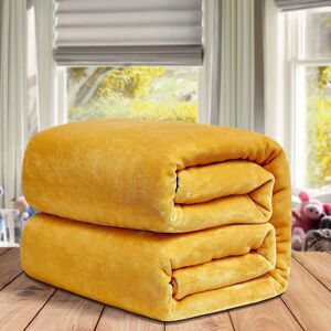 FeelGood Bedding LTD (King, Yellow) ThicK Warm Super Soft Large Blanket Faux Fur Fleece Bed ALL Size FeelGood Bedding LTD (King, Yellow) ThicK Warm Super Soft Large Blanket Faux Fur Fleece Bed ALL Size