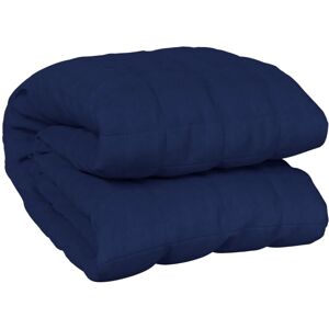 vidaXL Weighted blanket blue 235x290 cm 11 kg fabric vidaXL Weighted blanket blue 235x290 cm 11 kg fabric