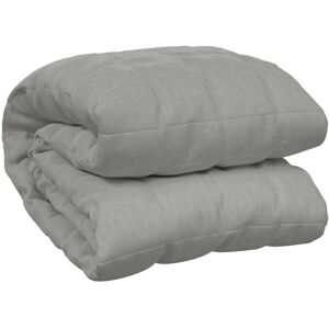 vidaXL Weighted blanket gray 122x183 cm 9 kg fabric vidaXL Weighted blanket gray 122x183 cm 9 kg fabric