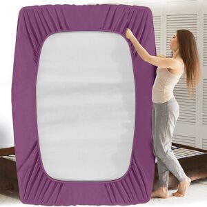 FeelGood Bedding LTD (King, Violet) Luxury Extra Deep 25cm Fitted Bed Sheet - Single, Double, Super K FeelGood Bedding LTD (King, Violet) Luxury Extra Deep 25cm Fitted Bed Sheet - Single, Double, Super K