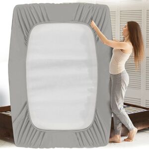 FeelGood Bedding LTD (King, Grey) Luxury Extra Deep 25cm Fitted Bed Sheet - Single, Double, Super Kin FeelGood Bedding LTD (King, Grey) Luxury Extra Deep 25cm Fitted Bed Sheet - Single, Double, Super Kin