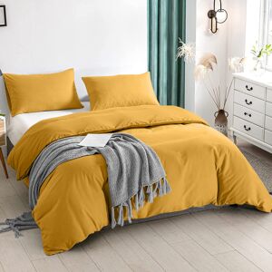 Moonlight Bedding Limited (Yellow, Super King: 260 x 220 cm) Plain Duvet Quilt Cover Bedding Set & Pillowc Moonlight Bedding Limited (Yellow, Super King: 260 x 220 cm) Plain Duvet Quilt Cover Bedding Set & Pillowc