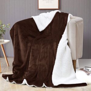Oxford Homeware (Coffee, King (200 x 240 cm)) Luxury Super Soft Sherpa Fleece Blanket Faux Fur S Oxford Homeware (Coffee, King (200 x 240 cm)) Luxury Super Soft Sherpa Fleece Blanket Faux Fur S