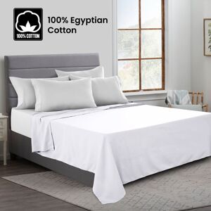 FeelGood Bedding LTD (Super King, White) 100% Egyptian Luxury Cotton Flat Bed Sheets Single Double Ki FeelGood Bedding LTD (Super King, White) 100% Egyptian Luxury Cotton Flat Bed Sheets Single Double Ki
