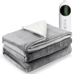 MAYHORY Heated Throw Electric Blanket, 160 X 130cm Flannel Heated Blanket, 10 Heat and 3 MAYHORY Heated Throw Electric Blanket, 160 X 130cm Flannel Heated Blanket, 10 Heat and 3