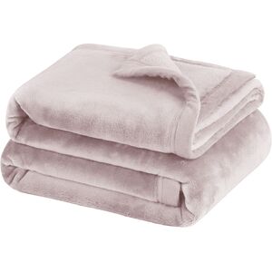 Yorkshire Bedding (Pink, Double: 150 cm x 200 cm.) Solid 310 GSM Fleece Blanket Warm Thick Soft Fl Yorkshire Bedding (Pink, Double: 150 cm x 200 cm.) Solid 310 GSM Fleece Blanket Warm Thick Soft Fl