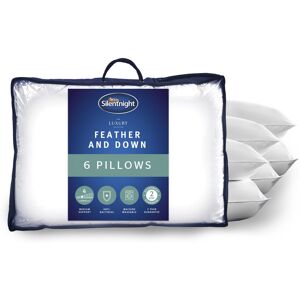 Silentnight Duck Feather And Down Anti Allergy Pillows 6 Pack Silentnight Duck Feather And Down Anti Allergy Pillows 6 Pack