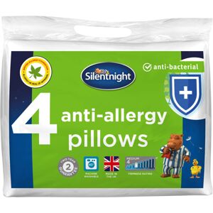 Silentnight Anti-Allergy Pillow - White - Pack of 4 - Pillow Silentnight Anti-Allergy Pillow - White - Pack of 4 - Pillow