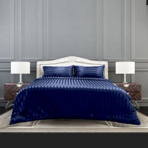 ASPIRE HOMEWARE (KING (230 X 220)CM, Navy) Stripe Duvet Cover Reversible Bedding Quilt Set UK ASPIRE HOMEWARE (KING (230 X 220)CM, Navy) Stripe Duvet Cover Reversible Bedding Quilt Set UK