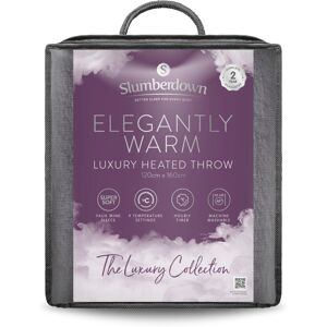 (Dark Charcoal) Slumberdown Elegantly Warm Luxury Heated Throw (Dark Charcoal) Slumberdown Elegantly Warm Luxury Heated Throw