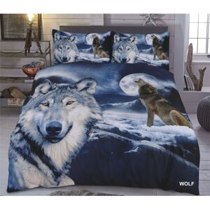 Luxe (3D Wolf, Double) 3D Animal Print Bedding Quilt Cover Duvet Set Luxe (3D Wolf, Double) 3D Animal Print Bedding Quilt Cover Duvet Set