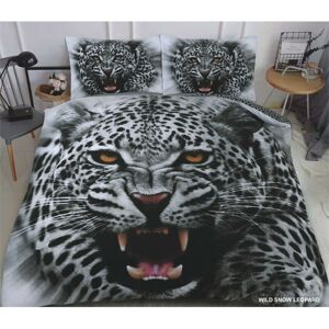 Luxe (3D Snow Leopard, Double) 3D Animal Print Bedding Quilt Cover Duvet Set Luxe (3D Snow Leopard, Double) 3D Animal Print Bedding Quilt Cover Duvet Set