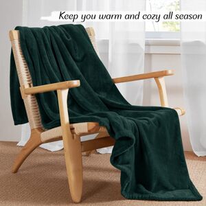Oxford Homeware (Green, Super King: 230 cm x 270 cm) 310 GSM Blanket Fleece Single Double King S Oxford Homeware (Green, Super King: 230 cm x 270 cm) 310 GSM Blanket Fleece Single Double King S