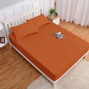 Oxford Homeware (Rust Orange, King) Extra Deep 40cm Fitted Sheet Mattress Bed Elastic Sheets OR Oxford Homeware (Rust Orange, King) Extra Deep 40cm Fitted Sheet Mattress Bed Elastic Sheets OR