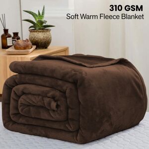 ASPIRE HOMEWARE (Double, Coffee Blanket) Fleece Blankets Throw Thick Warm Super Soft Bed Sofa Tr ASPIRE HOMEWARE (Double, Coffee Blanket) Fleece Blankets Throw Thick Warm Super Soft Bed Sofa Tr
