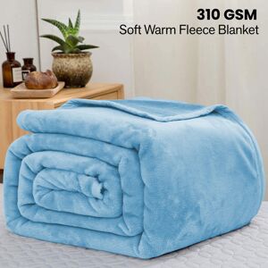 ASPIRE HOMEWARE (King, Light Blue/ Sky Blue Blanket) Fleece Blankets Throw Thick Warm Super Soft ASPIRE HOMEWARE (King, Light Blue/ Sky Blue Blanket) Fleece Blankets Throw Thick Warm Super Soft