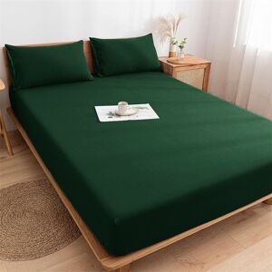 Imperial Rooms (Emerald , Double (137 x 190 cm)) Fitted Sheet Bed Sheets Extra Deep 25CM Single Imperial Rooms (Emerald , Double (137 x 190 cm)) Fitted Sheet Bed Sheets Extra Deep 25CM Single