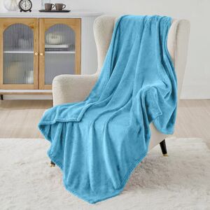 Imperial Rooms (Light Blue/ Sky Blue Blanket Throw) Faux Fur Fleece Blankets Throw Soft Bed Kin Imperial Rooms (Light Blue/ Sky Blue Blanket Throw) Faux Fur Fleece Blankets Throw Soft Bed Kin