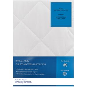 Gr8 Home (Double) Anti Allergy Quilted Mattress Protector Topper Gr8 Home (Double) Anti Allergy Quilted Mattress Protector Topper
