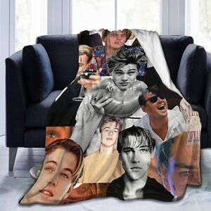 KEROTA (150CM X 125CM) Leonardo Dicaprio Collage Flannel Blanket Lightweight Cozy Bed B KEROTA (150CM X 125CM) Leonardo Dicaprio Collage Flannel Blanket Lightweight Cozy Bed B