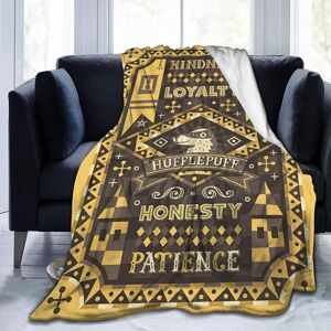 KEROTA (200CM X 150CM) HufflePuff Blanket Micro Fleece Throw Blanket Soft Cozy Blankets KEROTA (200CM X 150CM) HufflePuff Blanket Micro Fleece Throw Blanket Soft Cozy Blankets