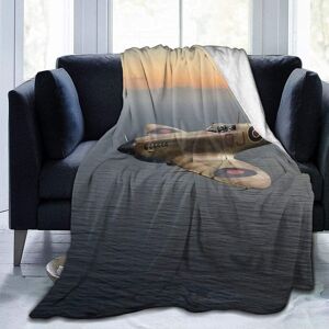 KEROTA (125CM X 100CM) Spitfire EN152 Micro Fleece Blanket Anti-Pilling Flannel Sleep C KEROTA (125CM X 100CM) Spitfire EN152 Micro Fleece Blanket Anti-Pilling Flannel Sleep C