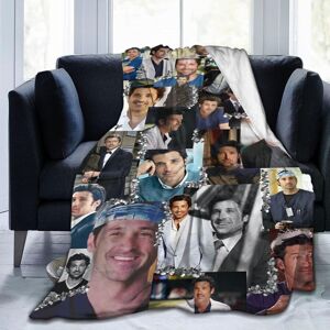 KEROTA (125CM X 100CM) Patrick Dempsey Fleece Throw Blanket, Ultra Soft Cozy Luxury Fuz KEROTA (125CM X 100CM) Patrick Dempsey Fleece Throw Blanket, Ultra Soft Cozy Luxury Fuz