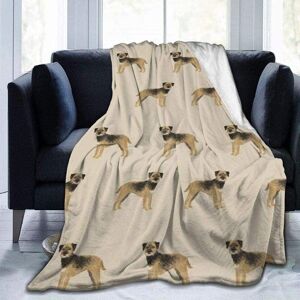 KEROTA (125CM X 100CM) Soft Blanket Border Terrier Throw Blanket Warm and Fluffy Single KEROTA (125CM X 100CM) Soft Blanket Border Terrier Throw Blanket Warm and Fluffy Single