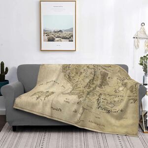 KEROTA (150CM X 125CM) Retro Middle Earth Map Throw Blanket;ch Soft Flannel Fleece Trav KEROTA (150CM X 125CM) Retro Middle Earth Map Throw Blanket;ch Soft Flannel Fleece Trav