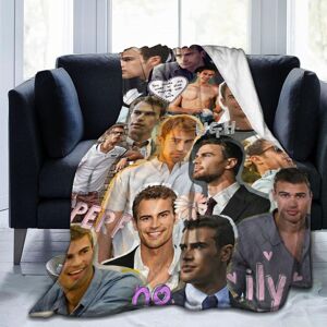 KEROTA (125CM X 100CM) Theo Actor James Throw Blanket Ultra Soft Flannel Fleece Lightwe KEROTA (125CM X 100CM) Theo Actor James Throw Blanket Ultra Soft Flannel Fleece Lightwe