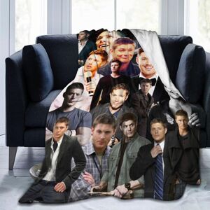 KEROTA (200CM X 150CM) Jensen Ackles Fleece Throw Blanket, Ultra Soft Cozy Luxury Fuzzy KEROTA (200CM X 150CM) Jensen Ackles Fleece Throw Blanket, Ultra Soft Cozy Luxury Fuzzy