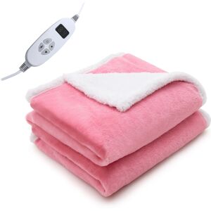 Costway Electric Heated Blanket Fleece & Faux Rabbit Velvet W/10 Heat Settings Costway Electric Heated Blanket Fleece & Faux Rabbit Velvet W/10 Heat Settings