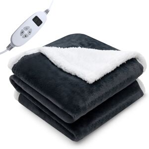 Costway Electric Heated Blanket Fleece & Faux Rabbit Velvet W/10 Heat Settings Costway Electric Heated Blanket Fleece & Faux Rabbit Velvet W/10 Heat Settings