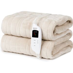 (Cream) LIVIVO Heated Cosy Electric Blanket (Cream) LIVIVO Heated Cosy Electric Blanket