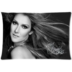 KEROTA Custom Black and White Celine Dion Pillowcase 20x36 - Double-Sided, Zippered Thr KEROTA Custom Black and White Celine Dion Pillowcase 20x36 - Double-Sided, Zippered Thr