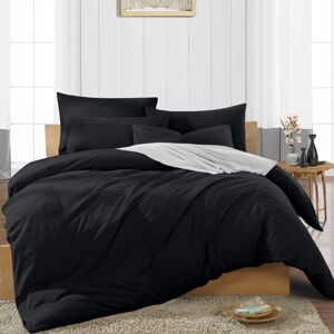 SUPREME BEDDING LTD King Black Duvet Quilt Cover - Bedding Set SUPREME BEDDING LTD King Black Duvet Quilt Cover - Bedding Set