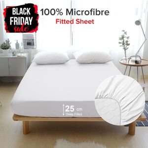 SUPREME BEDDING LTD (Super King Fitted Sheet) Soft White Fitted Sheets Bed Sheet Extra Deep 25cm SUPREME BEDDING LTD (Super King Fitted Sheet) Soft White Fitted Sheets Bed Sheet Extra Deep 25cm