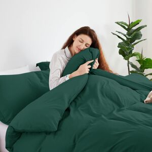 Moonlight Bedding Limited (Emerald Green, Super King: 260 x 220 cm) Plain Duvet Quilt Cover Bedding Set & Moonlight Bedding Limited (Emerald Green, Super King: 260 x 220 cm) Plain Duvet Quilt Cover Bedding Set &
