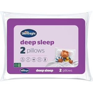 Silentnight Deep Sleep Pillows 2 Pack ? Medium Support Comfortable Hollowfibre B Silentnight Deep Sleep Pillows 2 Pack ? Medium Support Comfortable Hollowfibre B