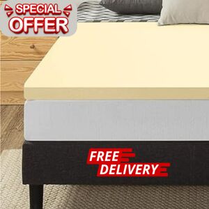 Unbranded (Single, 3" - 7.5cm) Orthopaedic Mattress Toppers Memory Foam Beds Toppers with Unbranded (Single, 3" - 7.5cm) Orthopaedic Mattress Toppers Memory Foam Beds Toppers with
