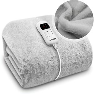 Dreamcatcher Light Grey Heated Throw Faux Fur Electric Blanket 160 x 130cm Therm Dreamcatcher Light Grey Heated Throw Faux Fur Electric Blanket 160 x 130cm Therm